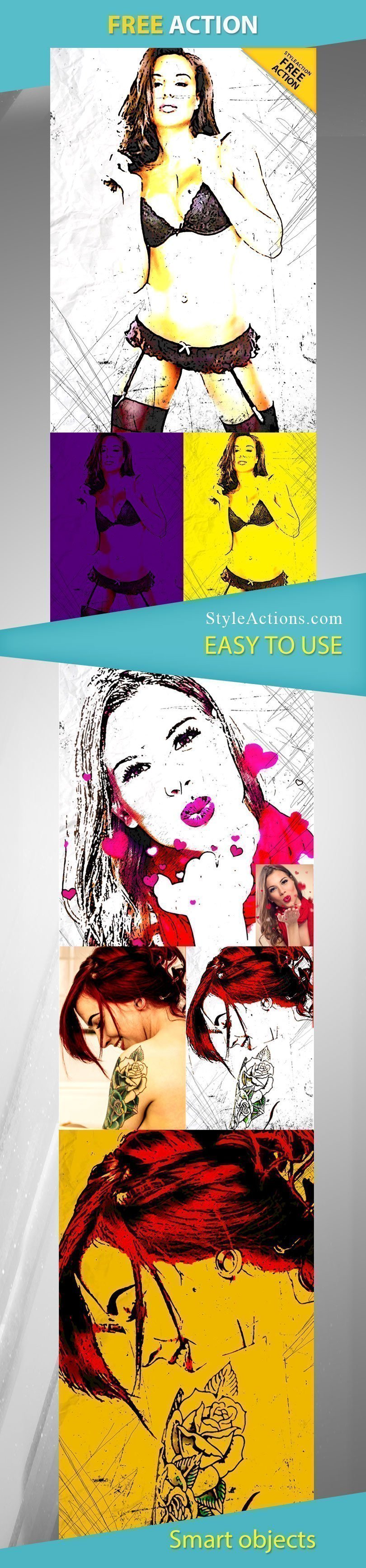 sketch photoshop action free download