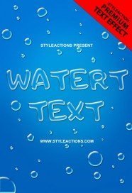 water-text-psd-action