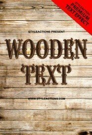wood-psd-text-action