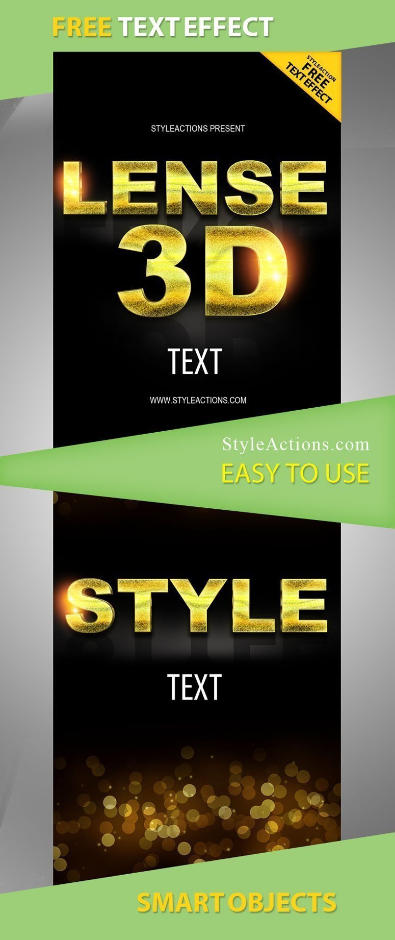 3d text photoshop action