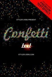 confetti-text-style-photoshop-action