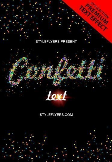 confetti-text-style-photoshop-action