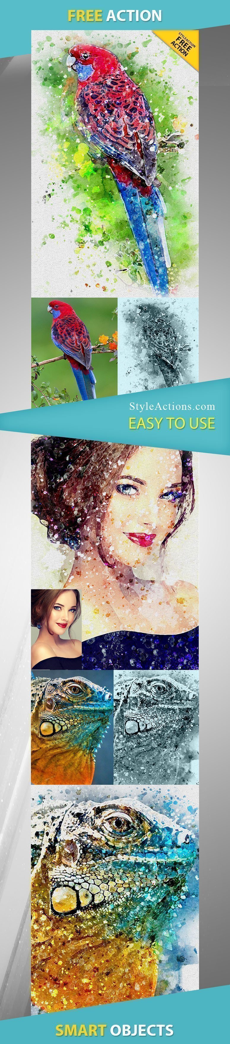 aquarelle photoshop action free download