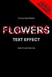 flowers-text-effect-photoshop-action
