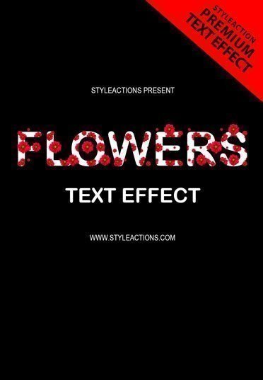 flowers-text-effect-photoshop-action