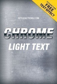 chrome-light-text-effect