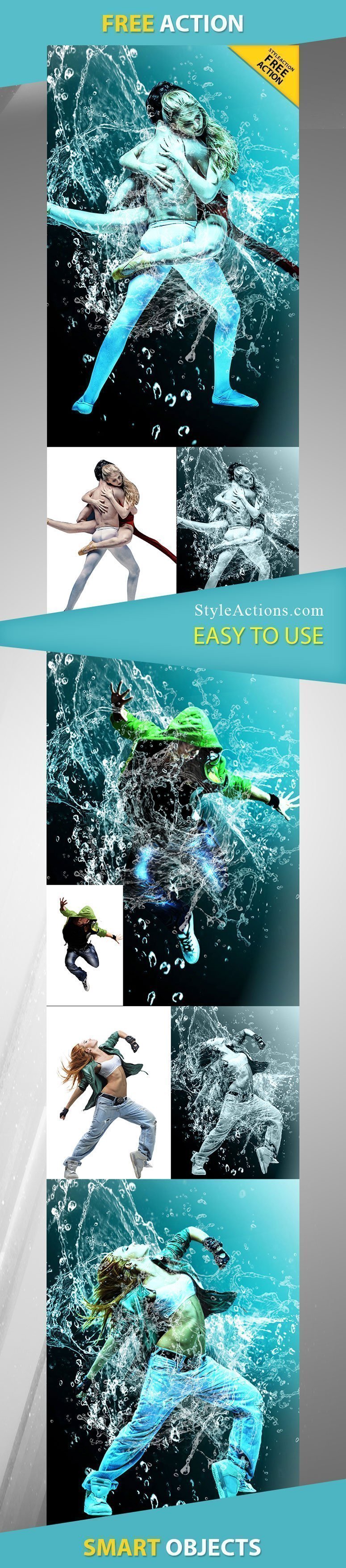 water splash photoshop action free download