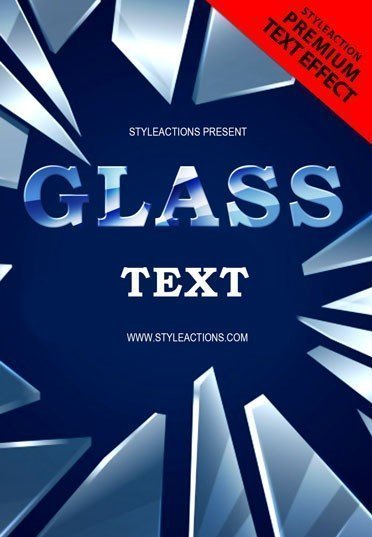 glass-text-psd-flyer-template