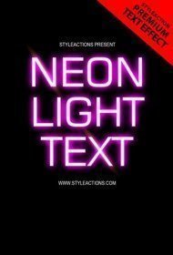 neon-light-text-ps-action