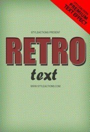 retro-text-effect-ps-action