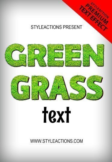 green-grass-text-effect