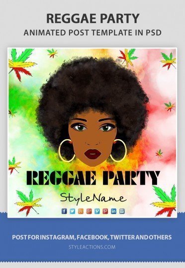reggae-party-animated-template