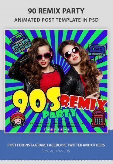 90s-remix-party-animated-template