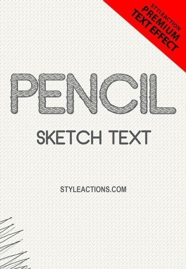 pencil-sketch-text-effect-ps-action