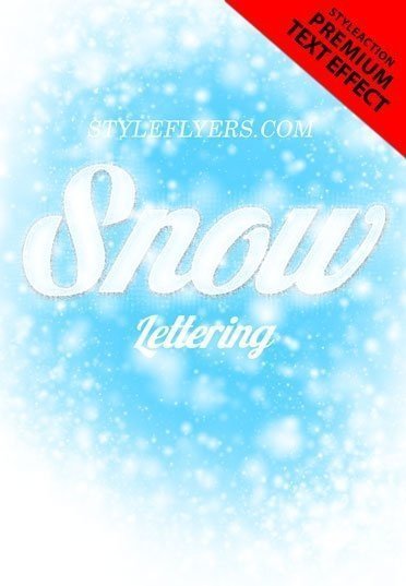 snow-lettering-ps-action
