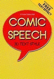 comic-speech-3d-text-style-effect